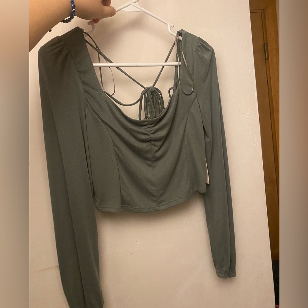 Brand new Marshalls love sleeve off the shoulder top dark teal